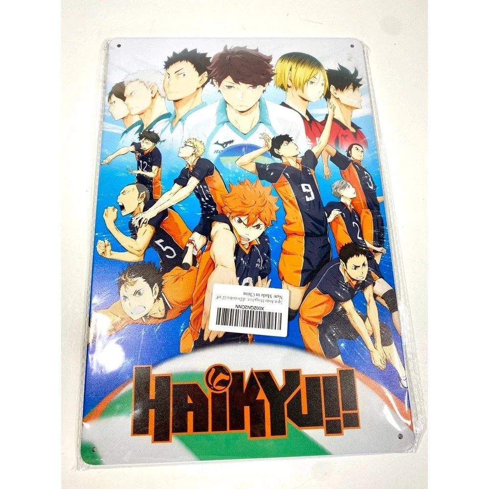 Haikyuu Metal Sign Anime Manga Wall Decor Karasuno Volleyball 8x12 Tin Poster